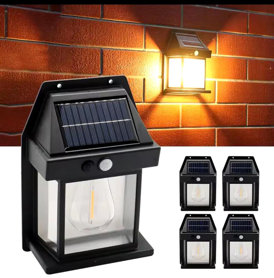 Solar Wall Lights Outdoor | Wireless Dawn-to-Dusk Porch Lantern | 3 Modes & Waterproof Exterior Lighting Fixture