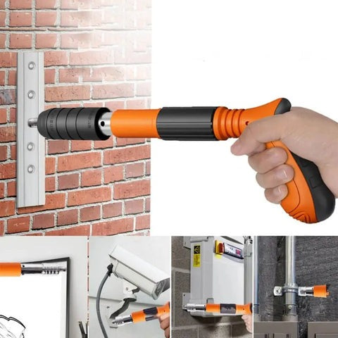 Mini Air Nailer Tool | Manual Wall Nail Fastening Tool | Low-Noise Adjustable Cement Wall Air Nailer | Lightweight Hand Tool