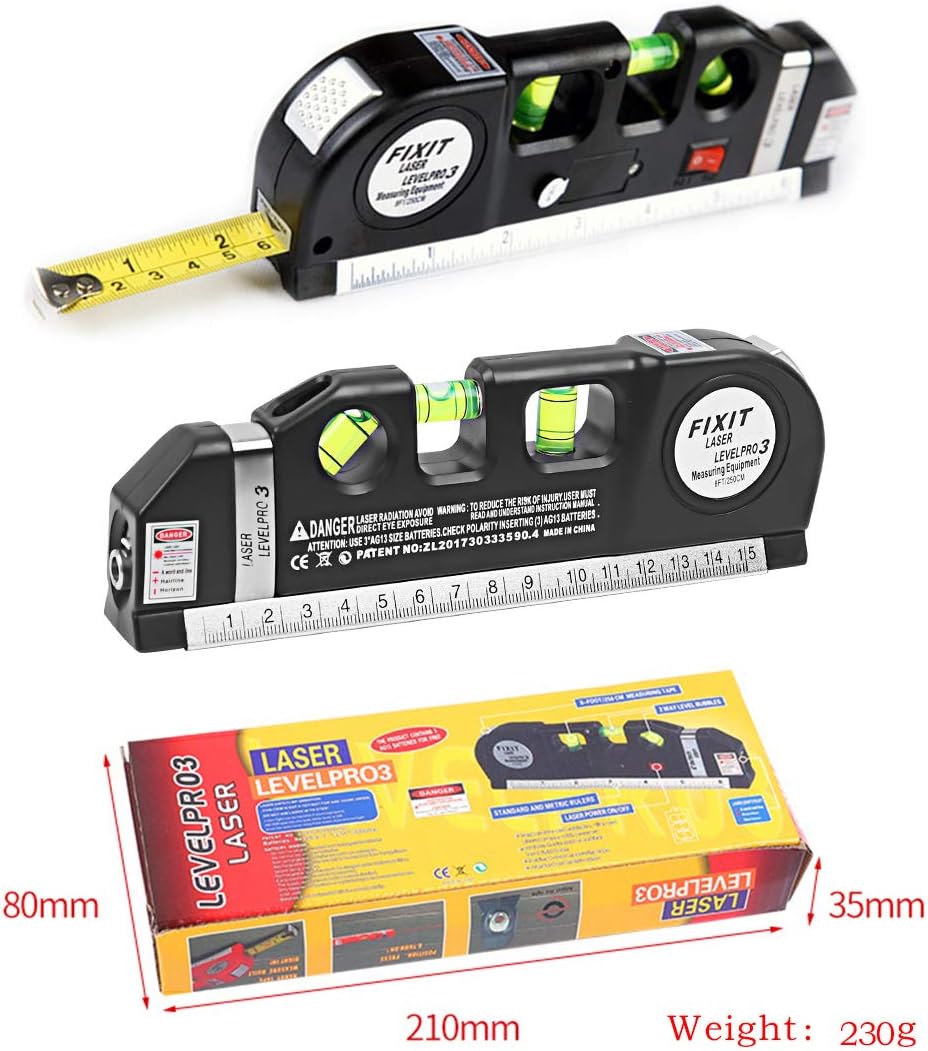 4-in-1 Multipurpose Mini Laser Spirit Level Measuring Instrument