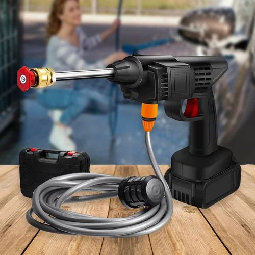 Portable High Pressure Washer Wireless – Lithium Battery Wireless Car Water Gun & Spray Cleaner Pump