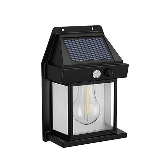 Solar Wall Lights Outdoor | Wireless Dawn-to-Dusk Porch Lantern | 3 Modes & Waterproof Exterior Lighting Fixture