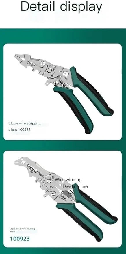 10 in 1 Multi-Function Wire Stripper With Cutters , High Quality Stainless Steel